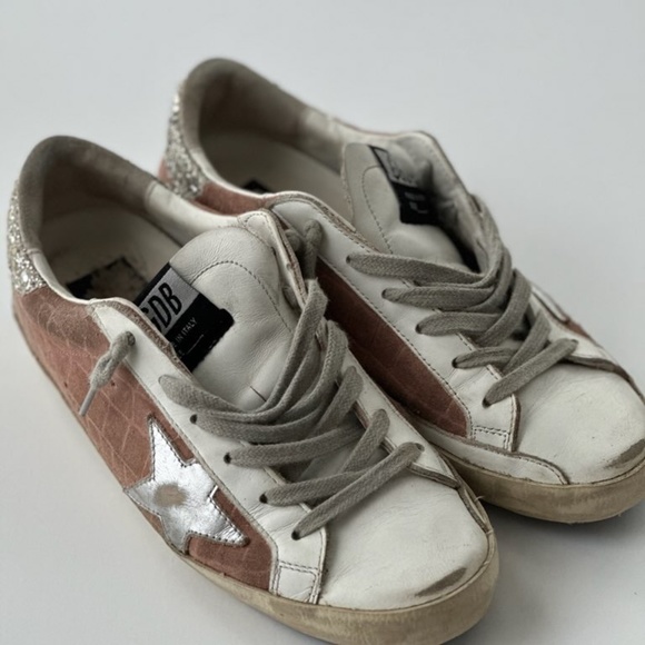 Size 36 Mauve Pink Suede Golden Goose Superstars